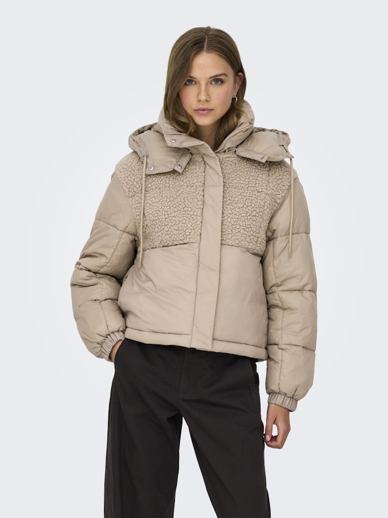 Onlagnes Life Teddy Mix Puffer Cs Otw - Taupe