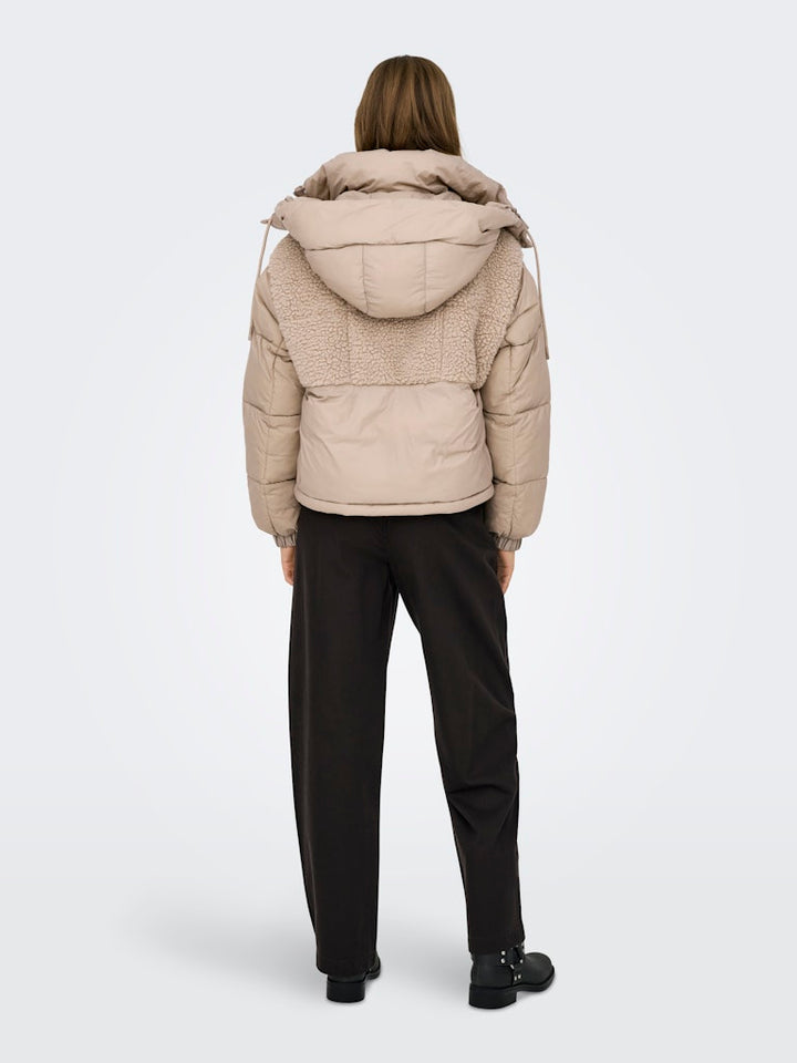 Onlagnes Life Teddy Mix Puffer Cs Otw - Taupe