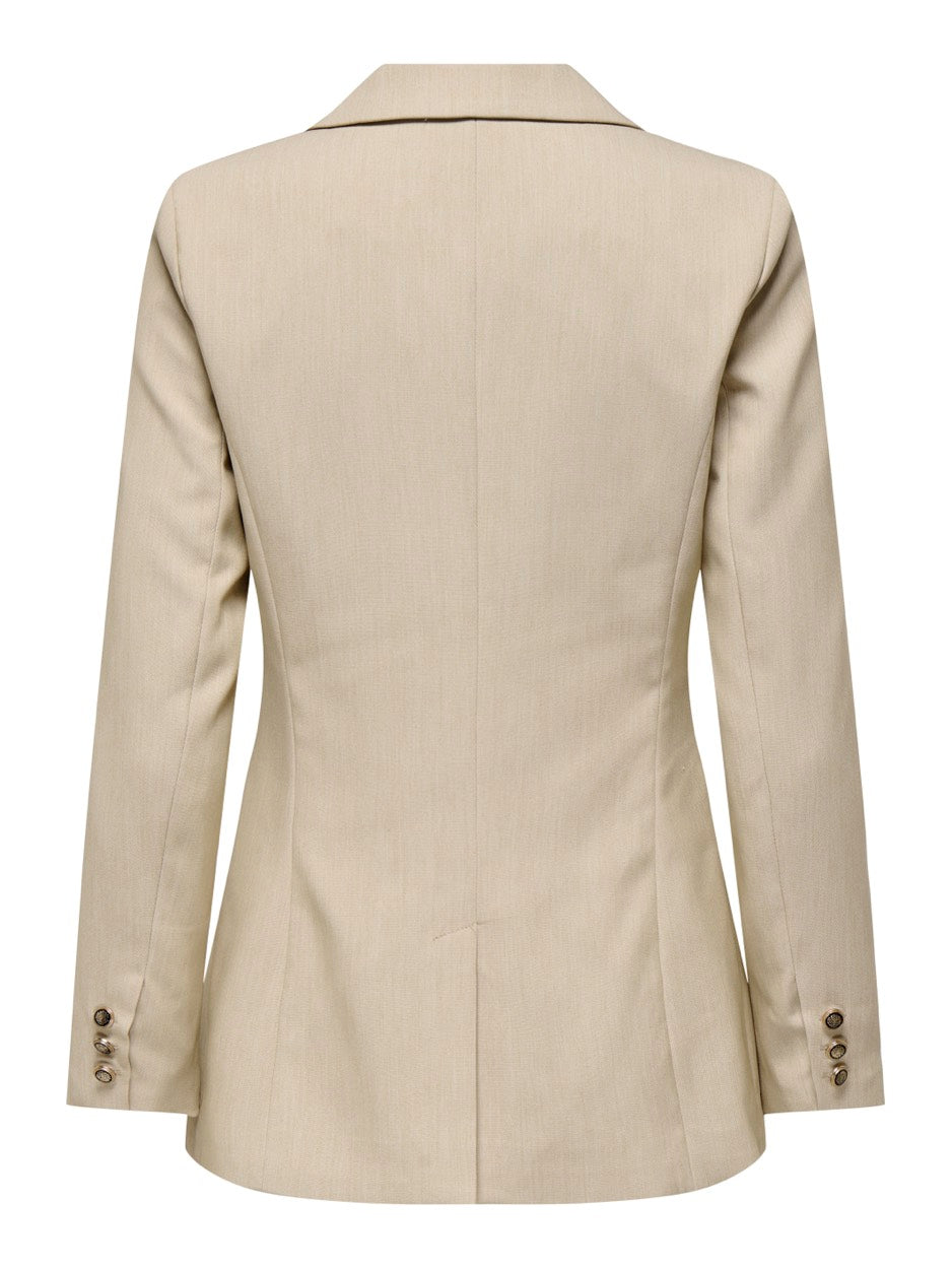 Onlastrid Life L/s Fit Blazer Tlr N - Zand