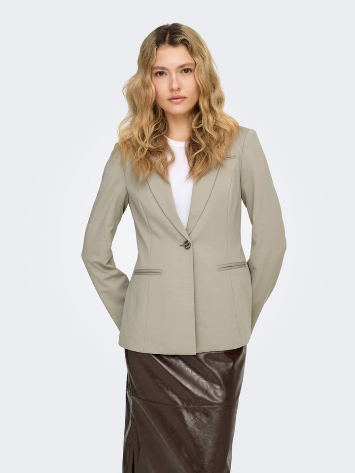 Onlpeach L/s Fit Blazer Tlr Noos - Beige