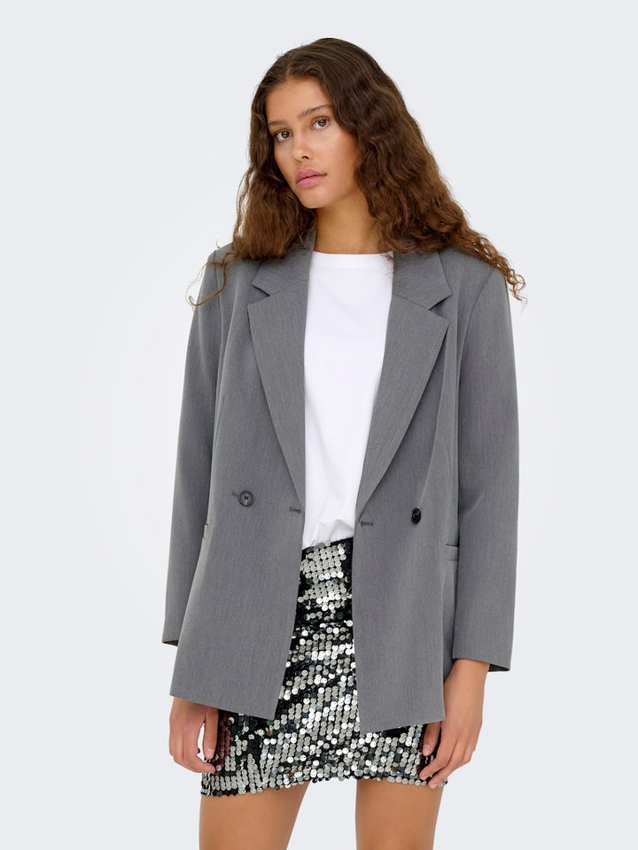 Jdyerica L/s Blazer Tlr - Grijs Melee