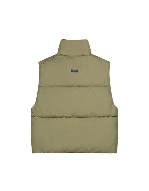 Cropped Bodywarmer - Olijf