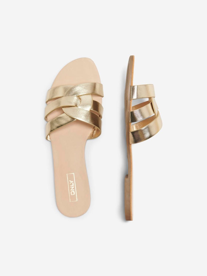 Onlfeli-4 Foil Slip On Sandal - Goudkleurig