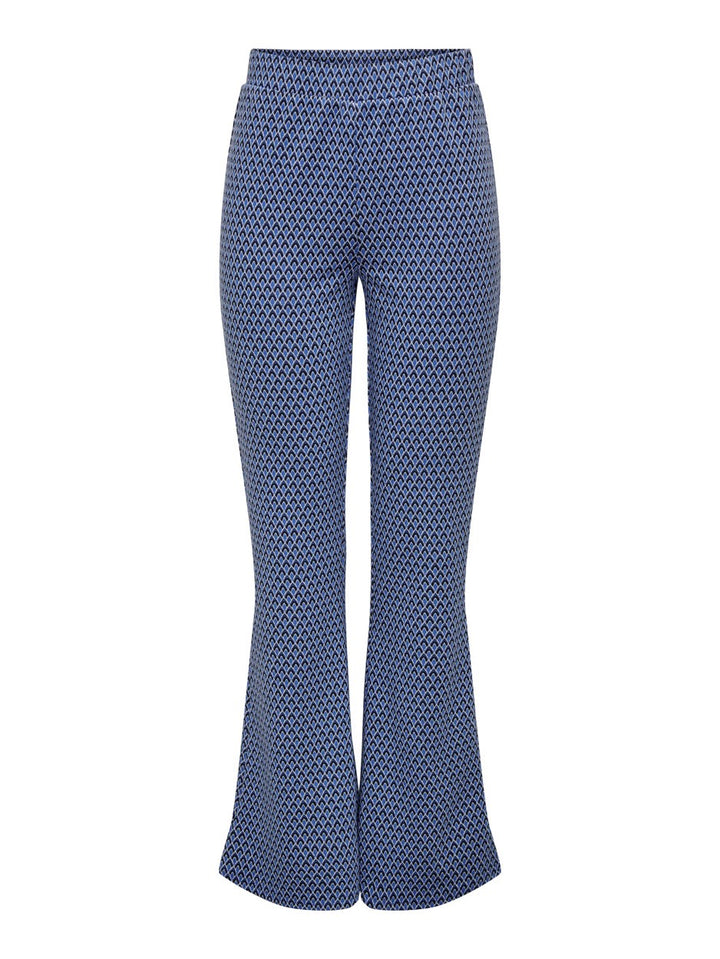 Onlalia Flared Pant Cs Jrs - Blauw Dessin