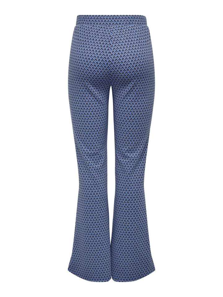 Onlalia Flared Pant Cs Jrs - Blauw Dessin