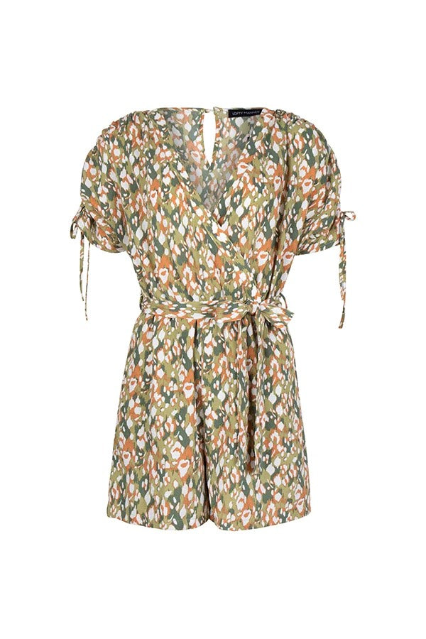 Playsuit Marloes - Groen Dessin