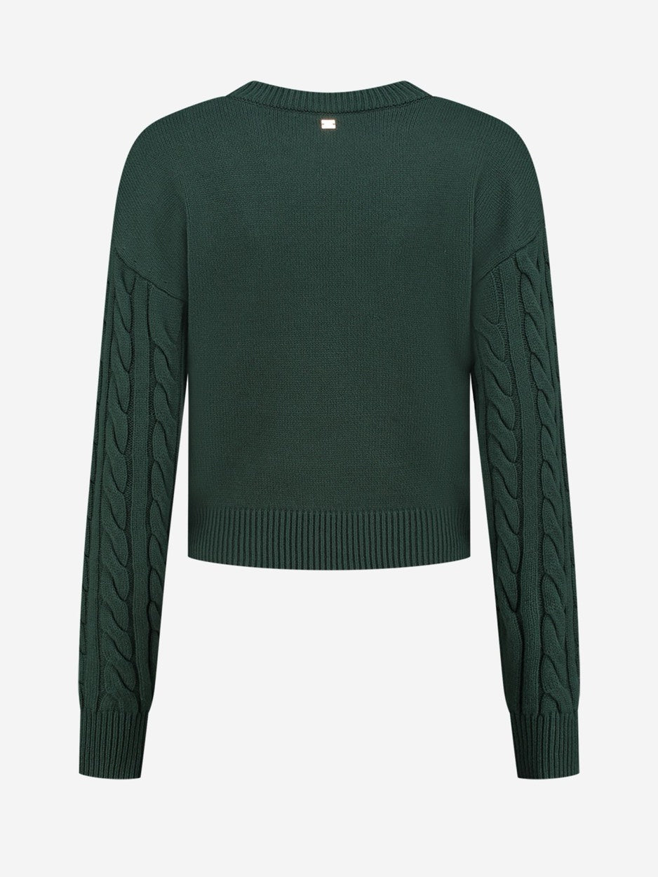 Tally Sweater - Donkergroen