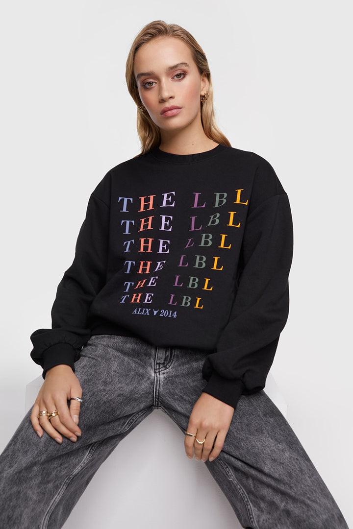 L:adeis Knittet The Label Sweater - Zwart