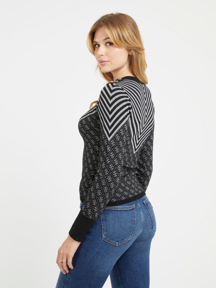 Renee Sweater - Zwart Dessin