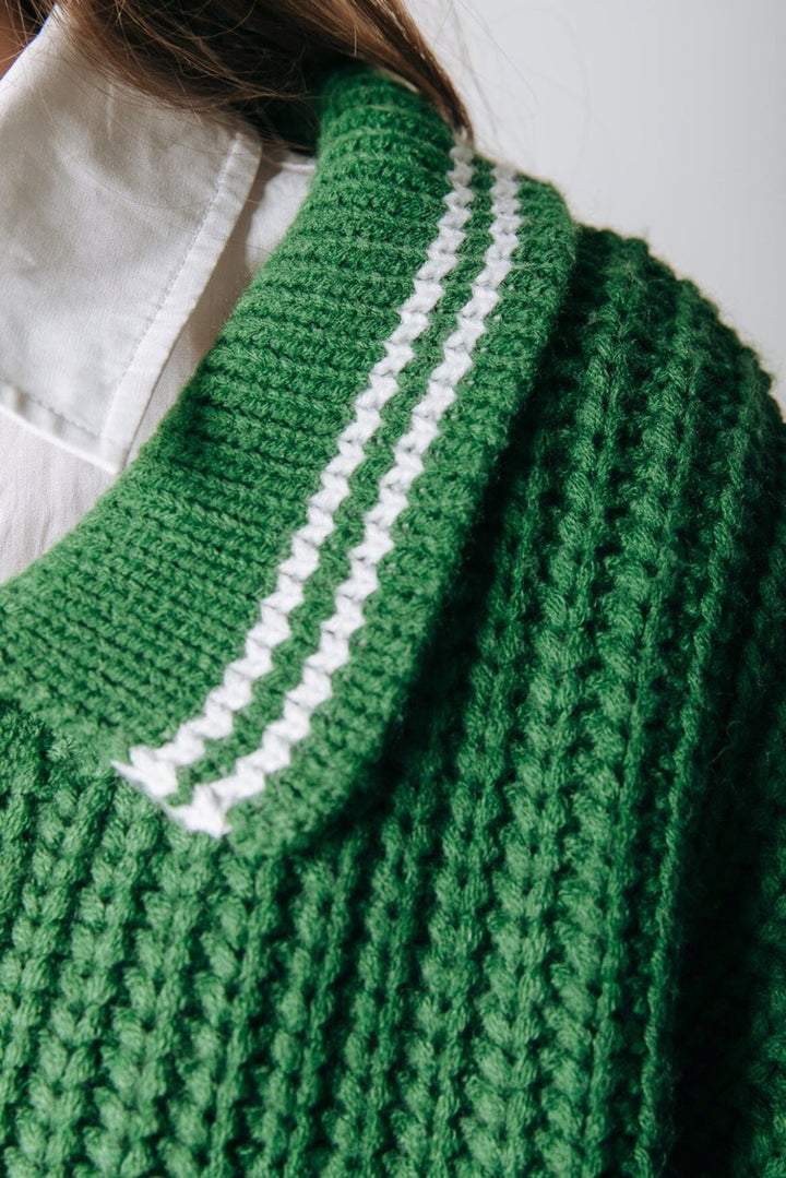 Bobby Collar Seven Knit - Groen