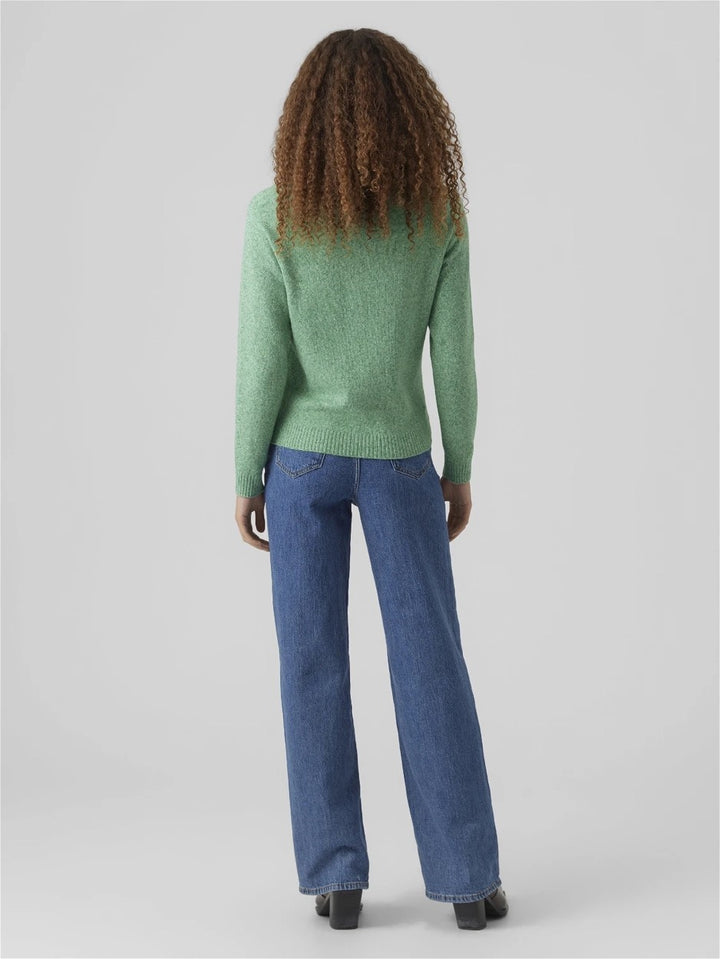 Vmdoffy Ls O-neck Blouse Ga Noos - Groen Melee