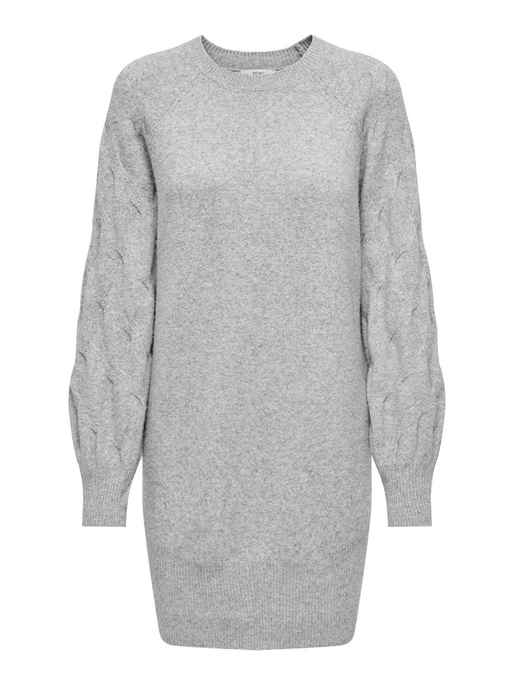 Jdymax Life L/s O-neck Cab Sl Dress - Lichtgrijs