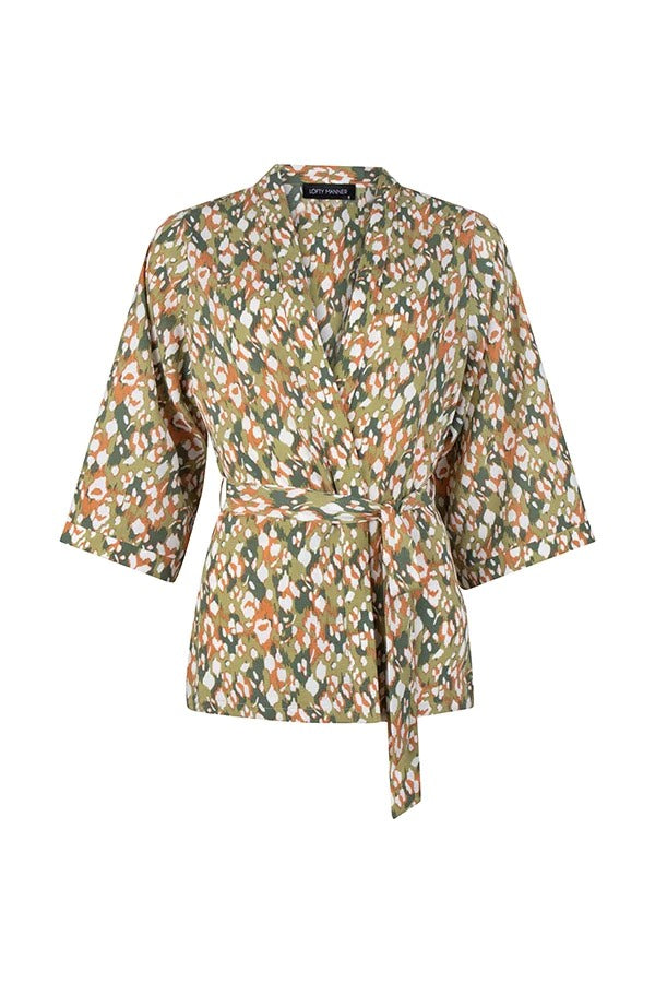 Kimono Gloria - Groen Dessin