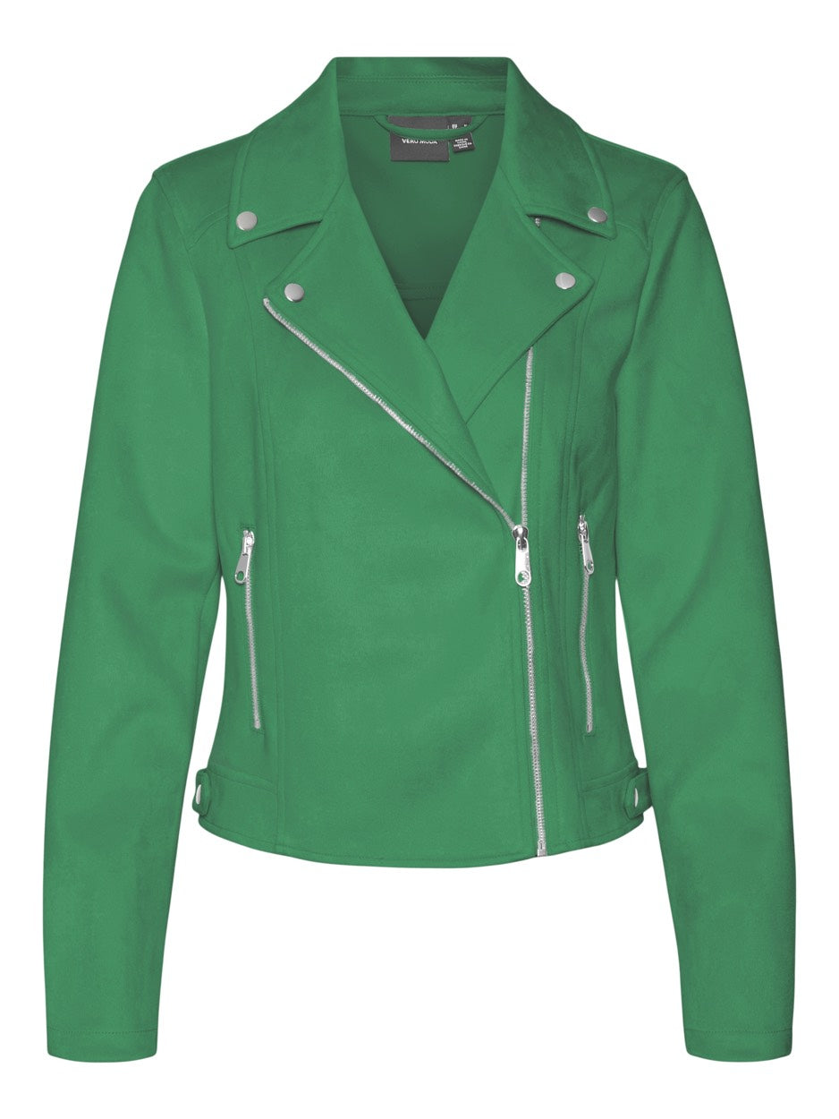 Vmjose Ss24 Short Faux Suede Jacket - Groen