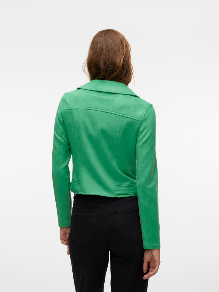 Vmjose Ss24 Short Faux Suede Jacket - Groen