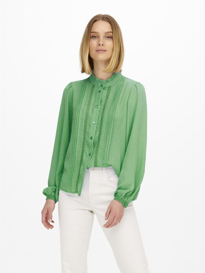 Jdyellis L/s Lace Shirt Wvn - Groen