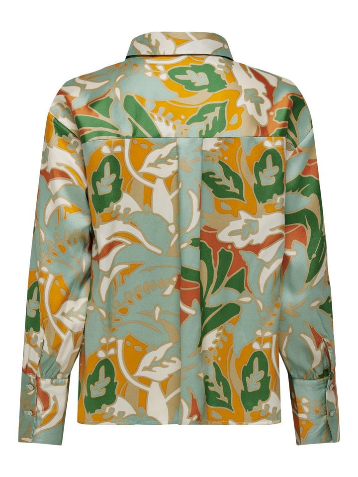 Onlpalma L/s Shirt Ptm - Groen Dessin