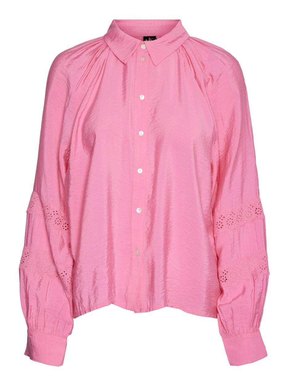 Vmhanna Ls Shirt Wvn Ga Spe - Roze