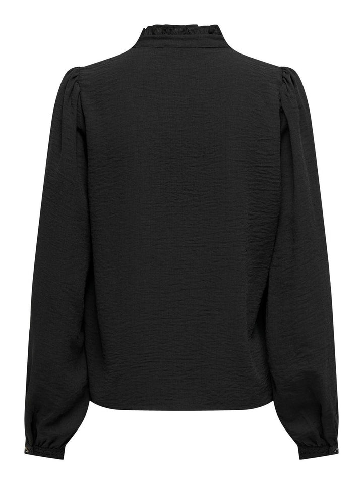 Jdyellis L/s Lace Shirt Wvn - Zwart