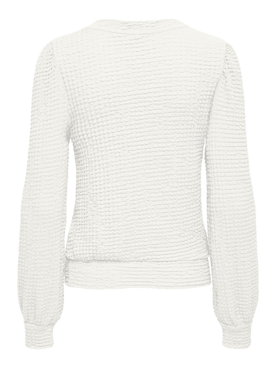 Onlmai L/s Top Cc Jrs - Off-white