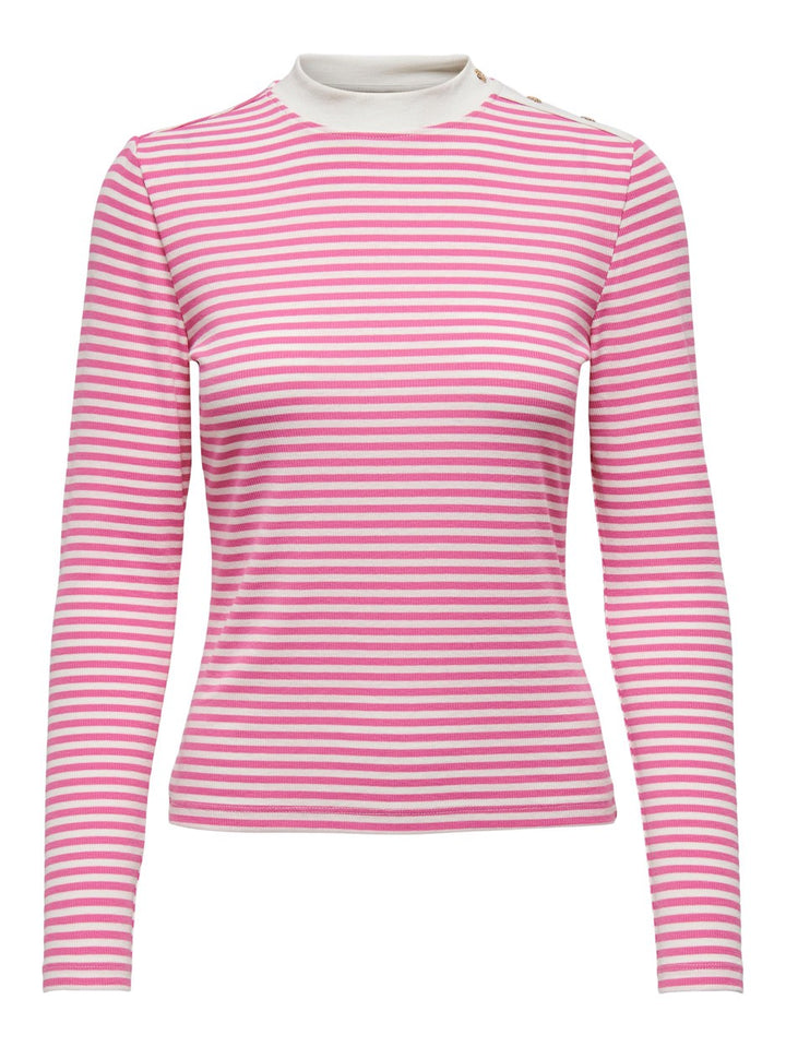 Onlcindy L/s  Top Cs Jrs - Roze Dessin