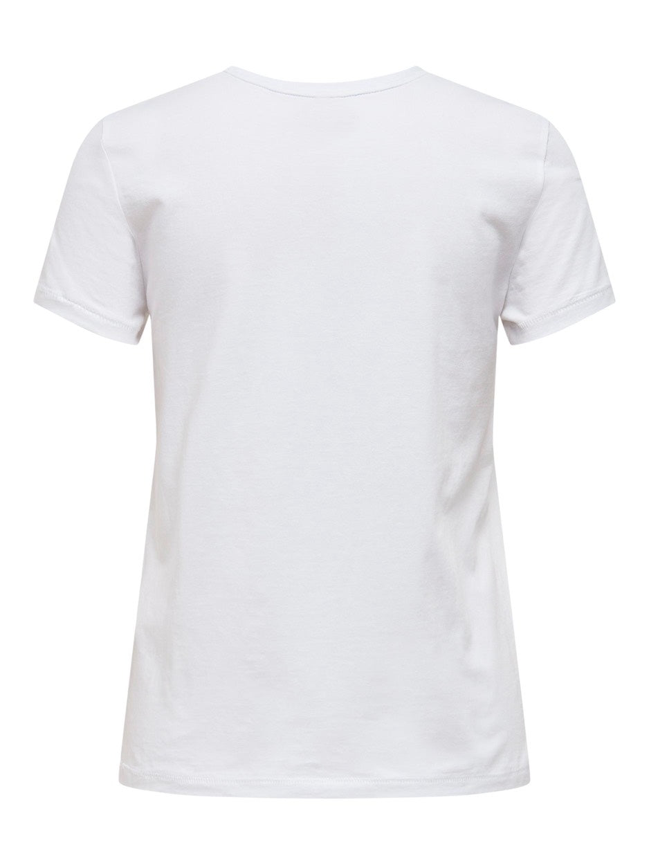 Onlkita Life Reg S/s City Top Box J - Wit