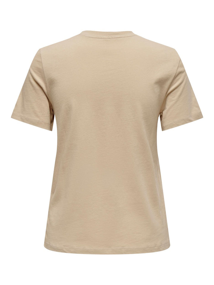 Onlkita Reg S/s Leopard Top Box Cs - Zand