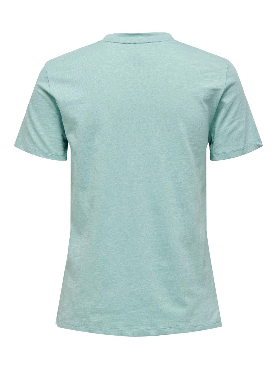 Onlfelia Reg S/s Palm Tiger Top Box - Blauw Melee