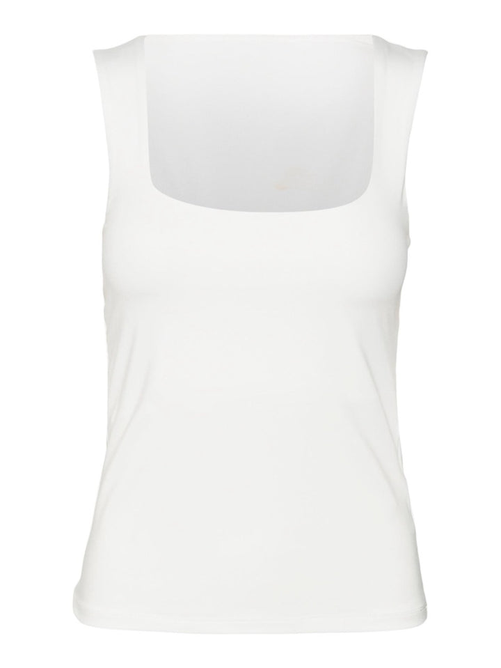 Vmbianca Sl Square Neck Top Jrs Noo - Wit