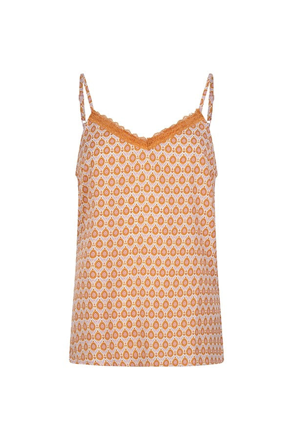 Top Alaia - Oranje Dessin