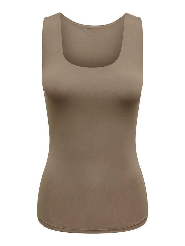 Onlea S/l 2-ways Fit Top Jrs Noos - Taupe