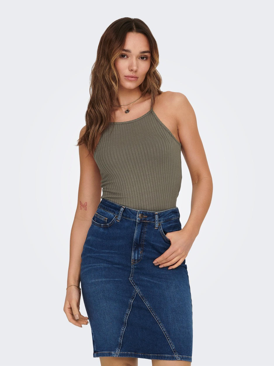 Jdyfransiska S/l Top Jrs Noos - Taupe