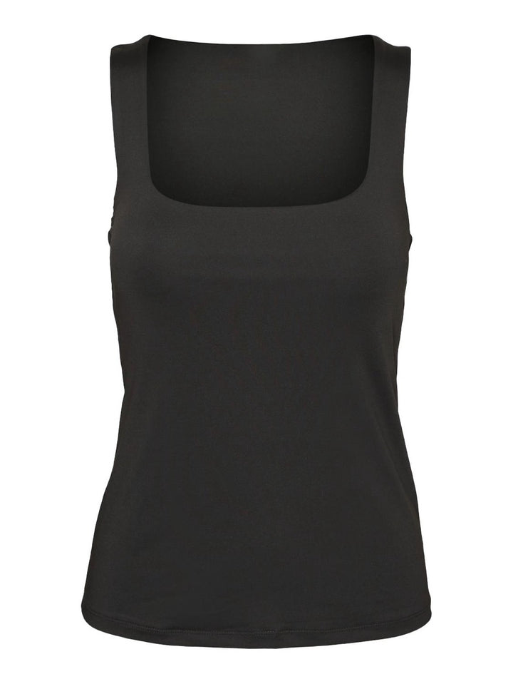 Vmbianca Sl Square Neck Top Jrs Noo - Zwart