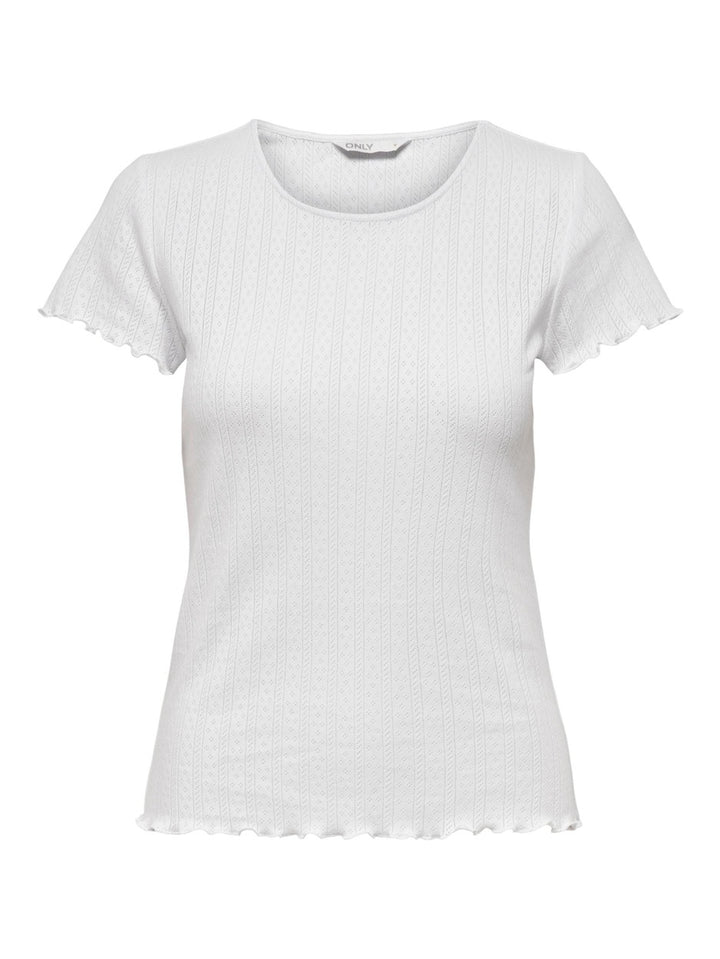 Onlcarlotta S/s Top Jrs Noos - Wit