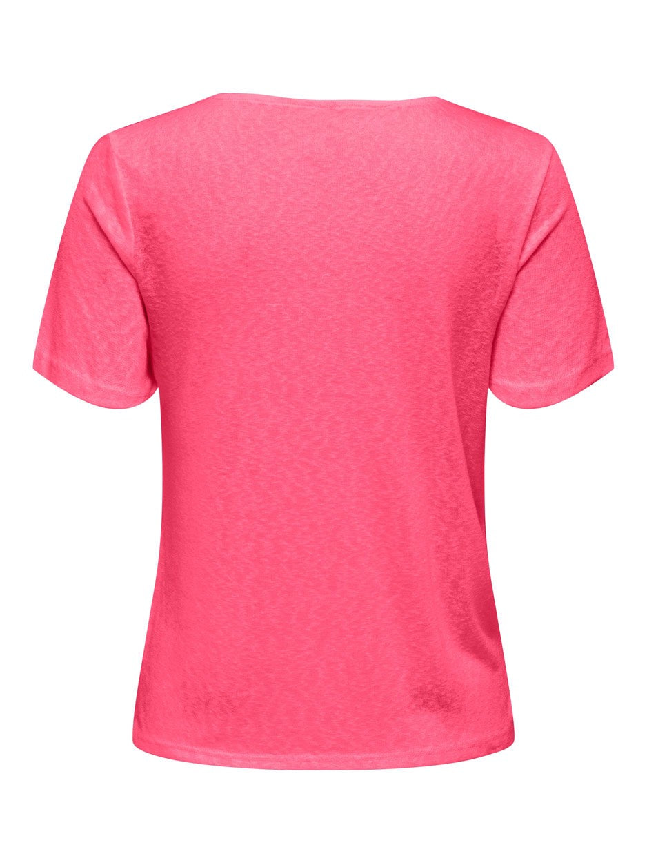 Onlanja S/s Lace Top Jrs - Roze