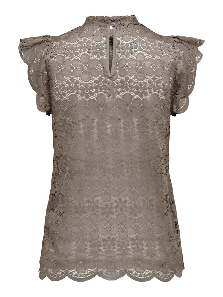 Jdyblond S/l Lace Top Jrs Noos - Taupe