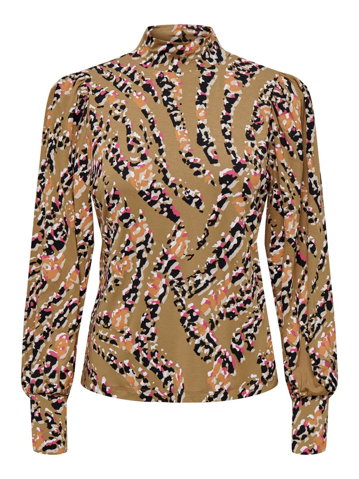 Onlamina L/s Top Jrs - Zand Dessin