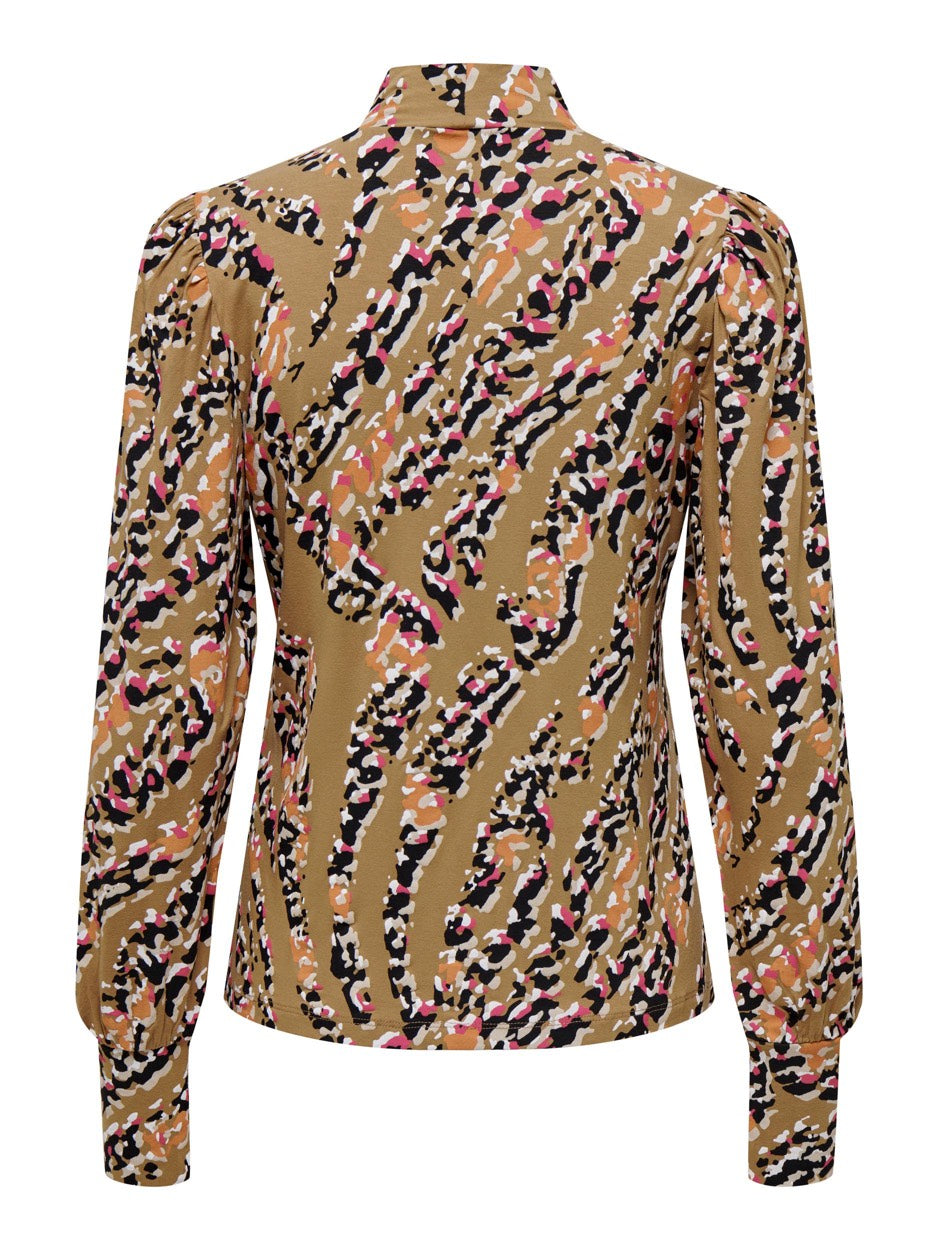 Onlamina L/s Top Jrs - Zand Dessin