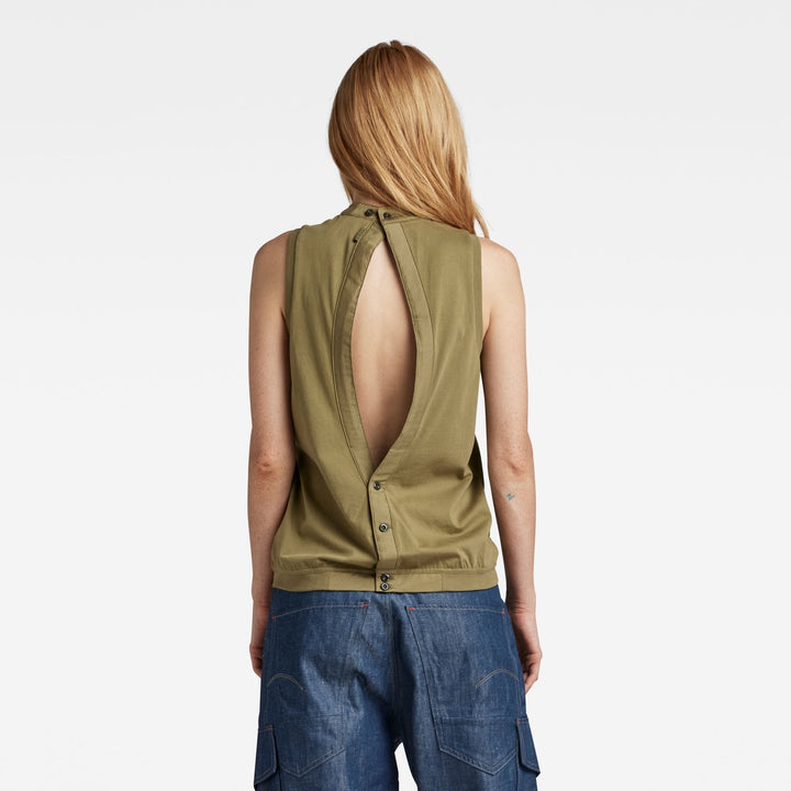 Open Back Knit - Olijf