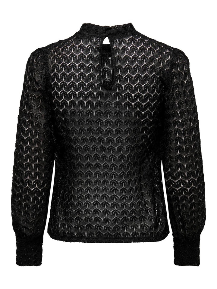 Jdyavery L/s Lace Top Jrs Noos - Zwart