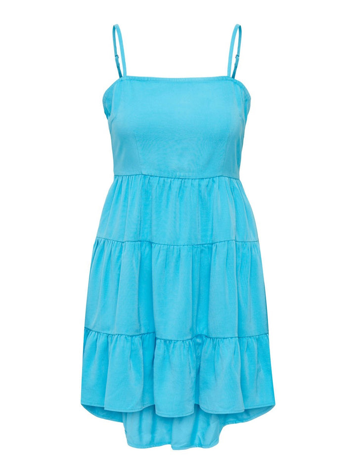 Onlaris Life Short Strap Dress Pnt - Lichtblauw
