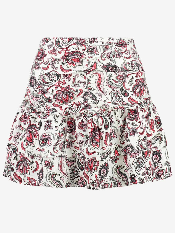 Baisha Skirt - Wit Dessin