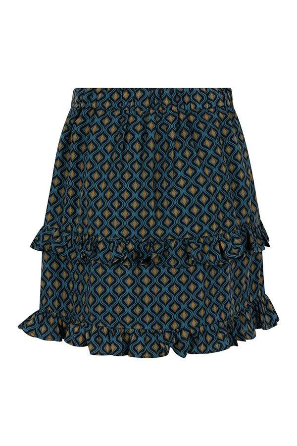 Skirt Silvana - Blauw Dessin