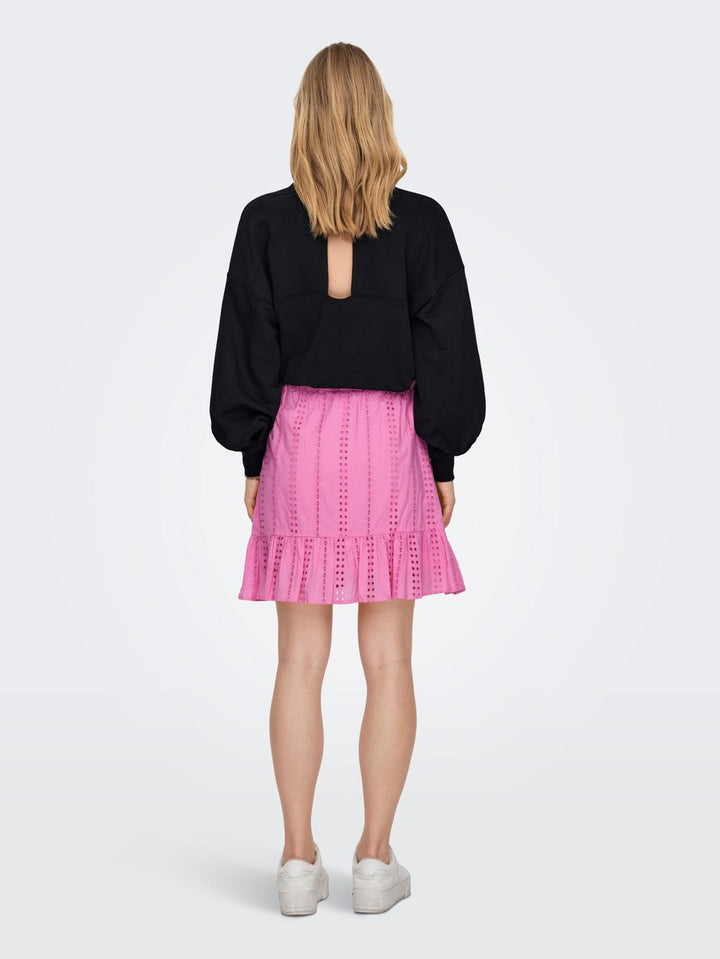 Onldonna Short Emb Skirt Wvn - Pink