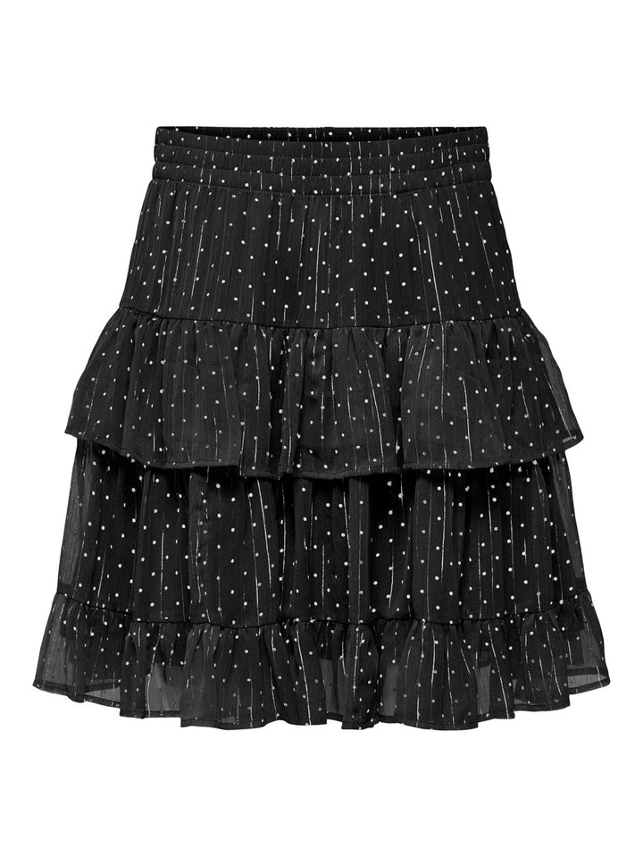 Jdycody Mw Short Skirt Wvn - Zwart Dessin