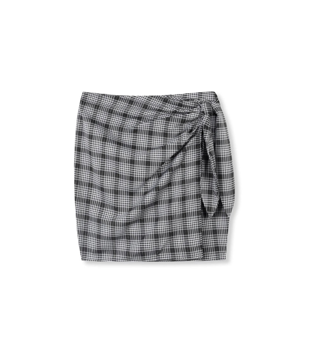 Jazzie Woven Flowy Check Skirt - Zwart Dessin