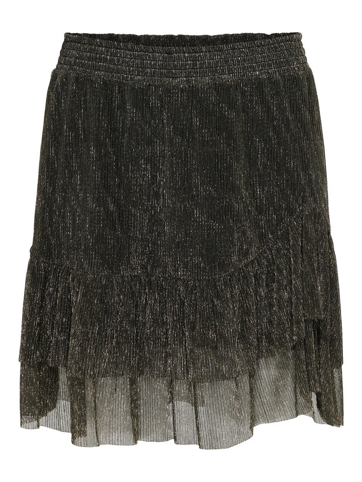 Onlmiana Plisse Glitter Skirt Jrs - Goudkleurig