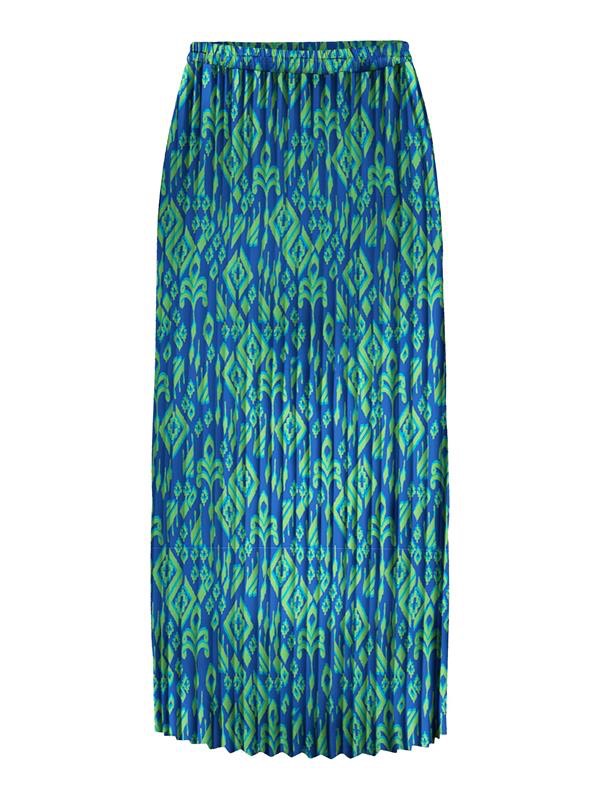 Onlalma Life Poly Plisse Skirt Aop - Blauw Dessin