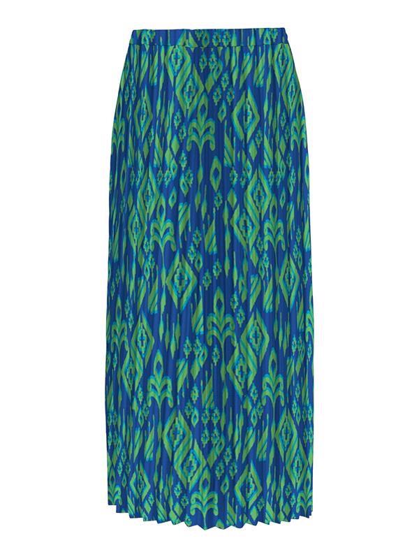 Onlalma Life Poly Plisse Skirt Aop - Blauw Dessin