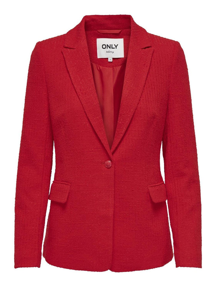 Onlpinko-ailis L/s Bou Fit Blazer C - Rood